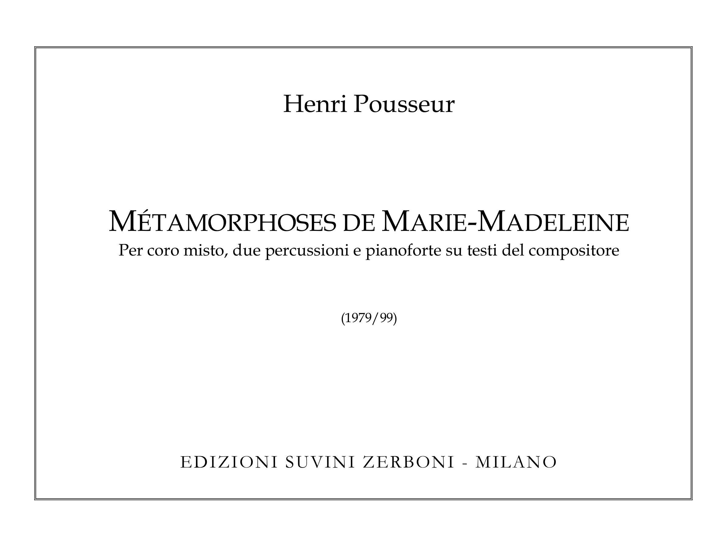 Metamorphoses de marie madeleine_Pousseur 1